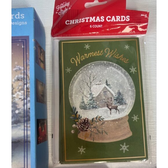 Assorted Christmas Cards With Envelopes New Holiday - Picture 7 of 7